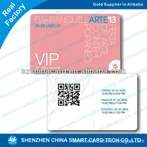 promotion plastic pvc gym barcode membership